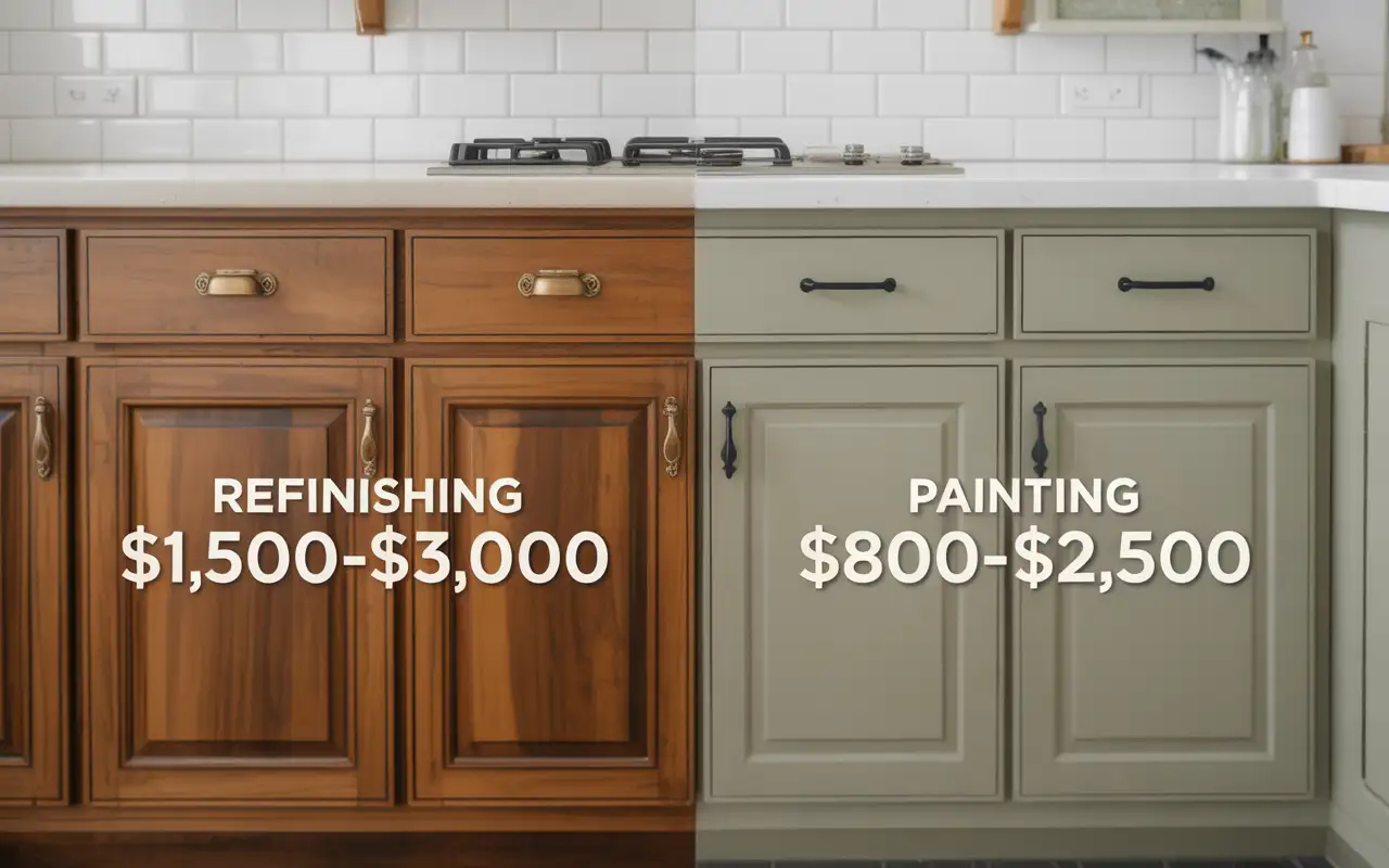 Cabinet Refinishing vs Painting: Save $10,000+ (2025 Guide)