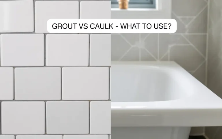 Grout vs Caulk: Which One Do You Actually Need?