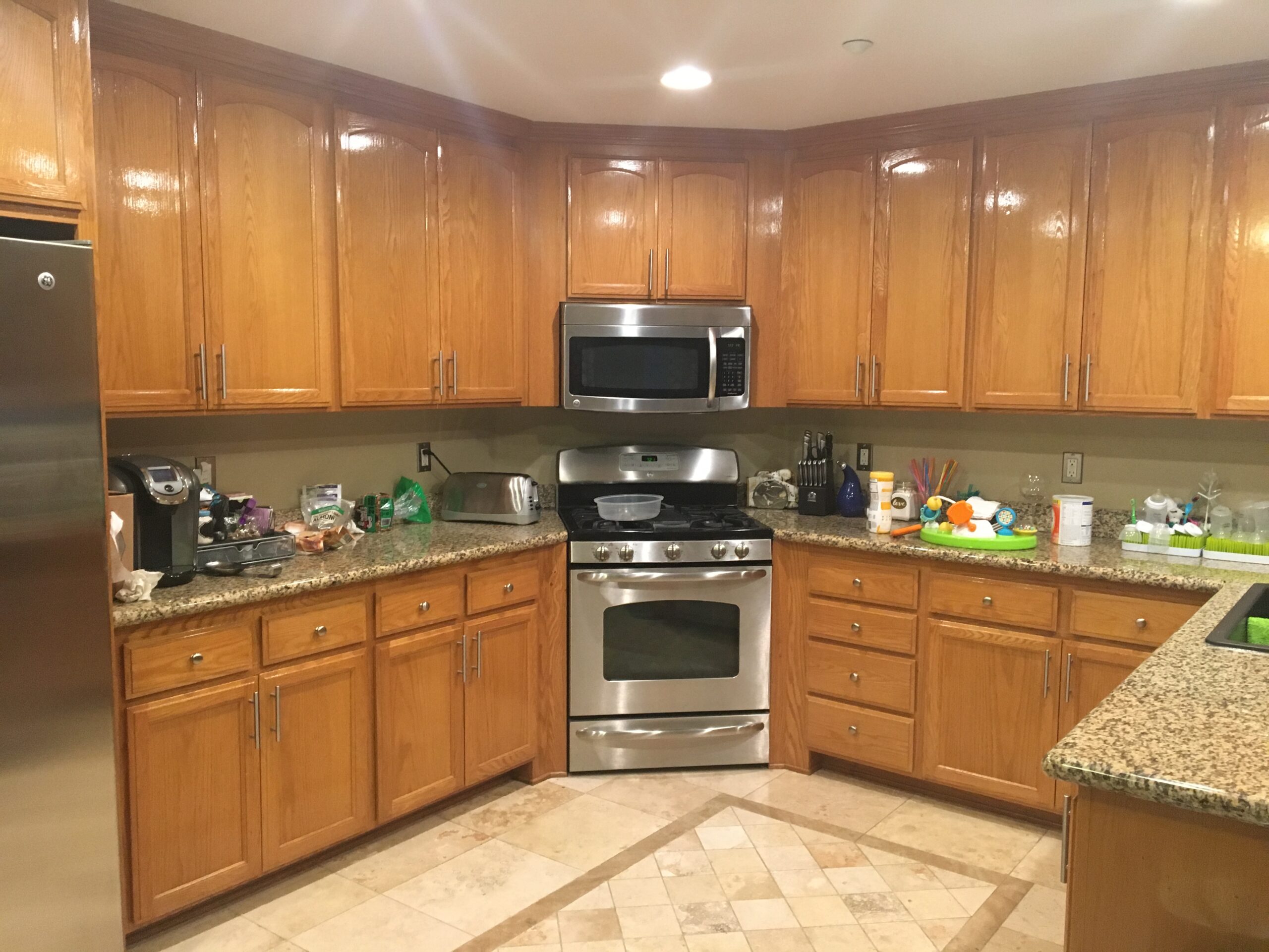 Cabinet painting project by SD Custom Painting
