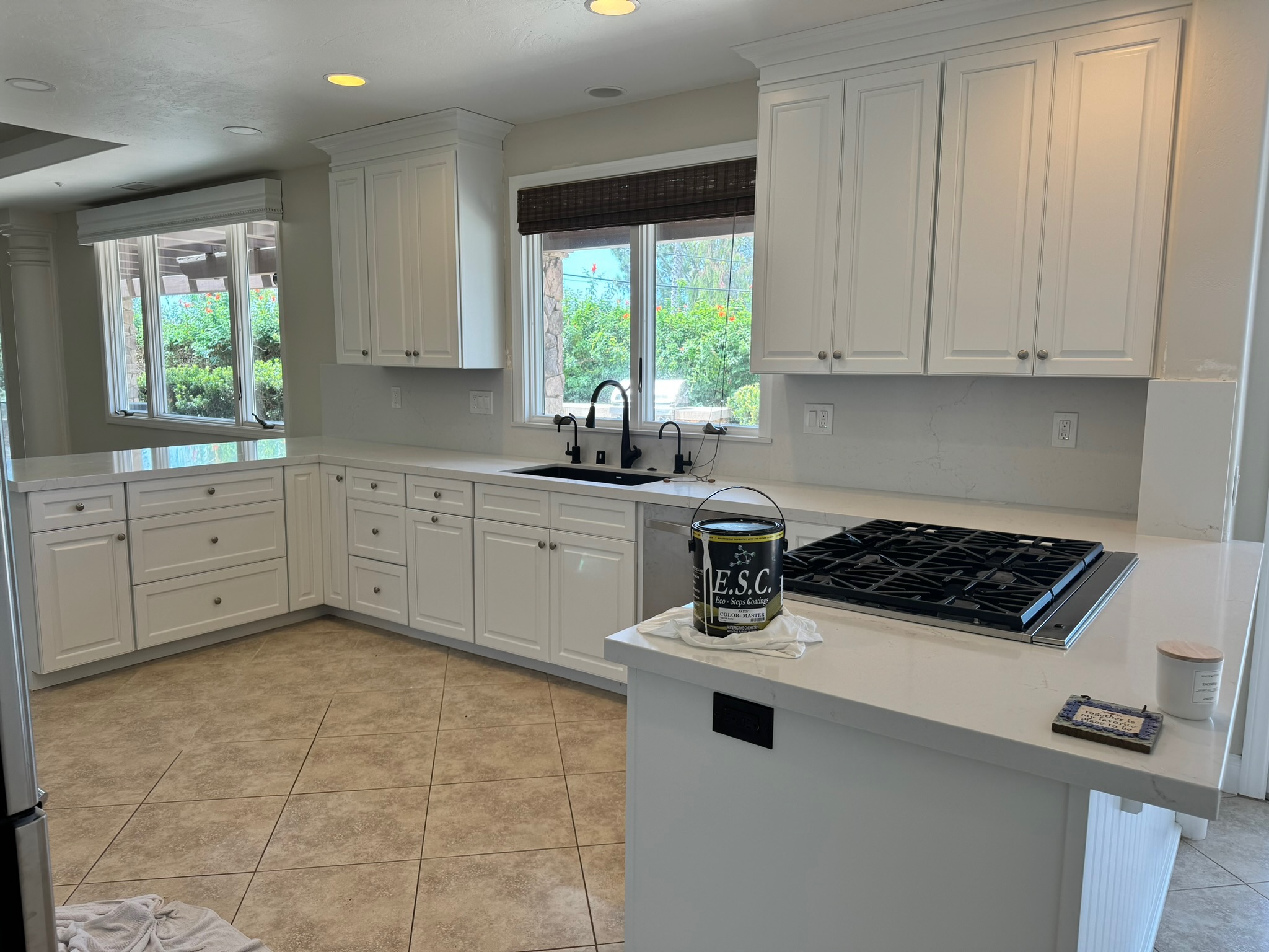 Cabinet painting project by SD Custom Painting