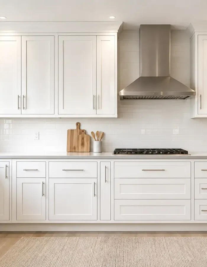 Different cabinet widths, depths, and configurations can be combined to create an efficient and functional 10x10 kitchen layout.
