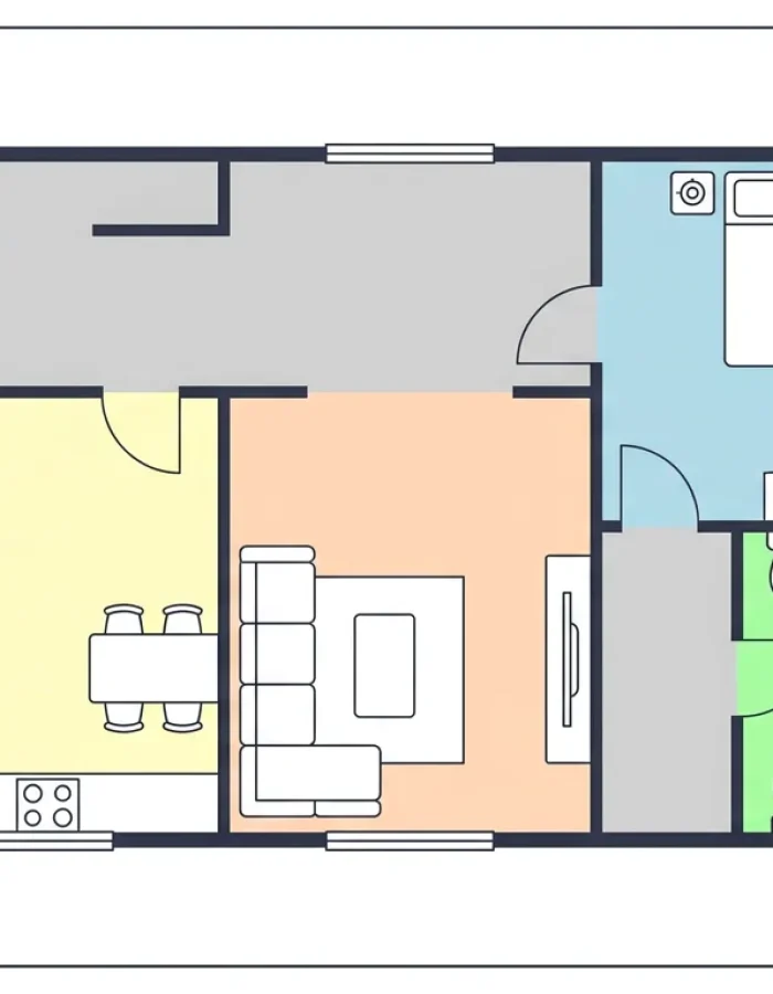 A quick floor plan guide to picking the right paint finish for every room in your home.